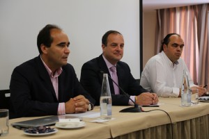 Miguel Ángel Serra, Antonio Deudero y Javier Santos